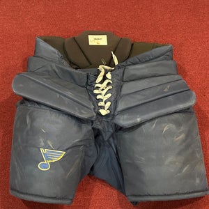 St Louis Blues  XL Bauer Pro Hockey Goalie Pants Pro Stock item#PSFLBG