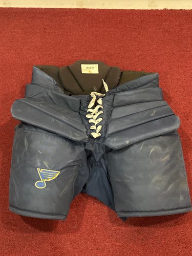 St Louis Blues  XL Bauer Pro Hockey Goalie Pants Pro Stock item#PSFLBG