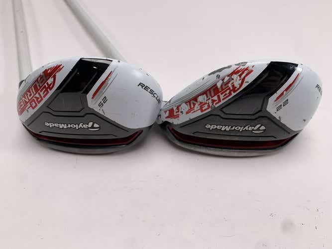 TaylorMade AeroBurner 4 & 5 Hybrid Set 22* 25* Matrix Speed Rul-Z Womens RH