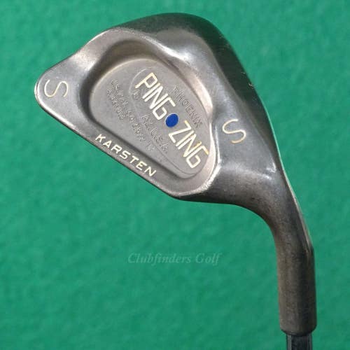Ping Zing Stainless Blue Dot SW Sand Wedge Karsten KT-M Steel Stiff