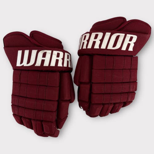 Pro Stock Used 14" Warrior Franchise Arizona Coyotes Hockey Gloves