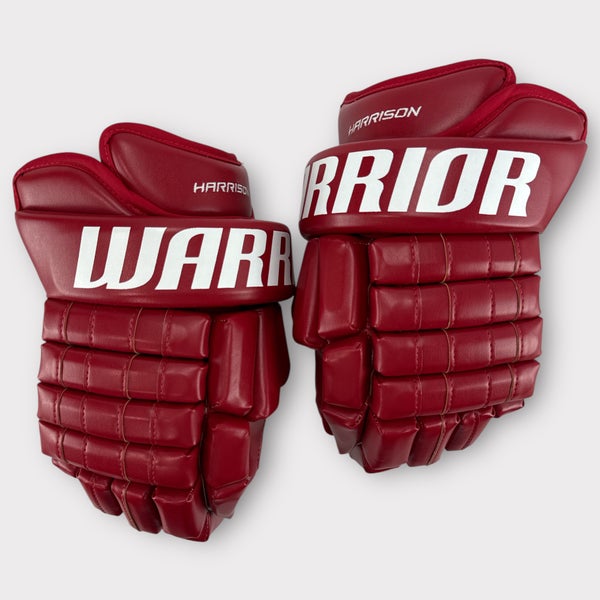 Pro Stock Used 14" Warrior Franchise Carolina Hurricanes Hockey Gloves