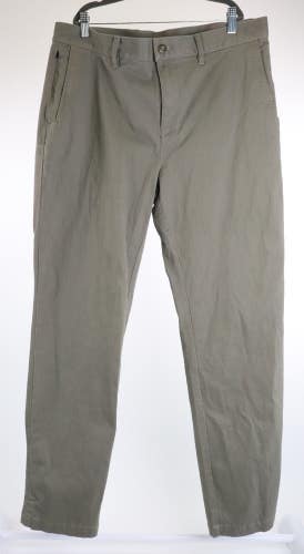Free Fly Anchor Chino Pant Men's 34x32  Smokey Olive Stretch Lightweight $108
