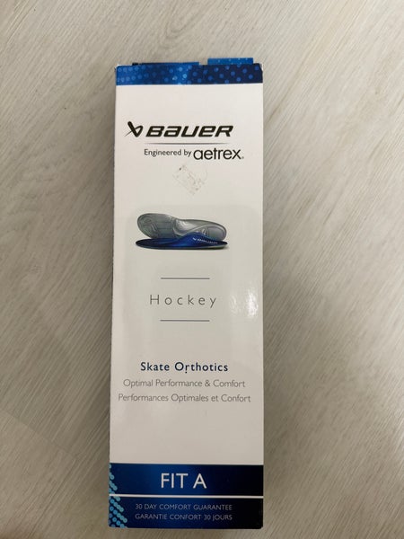 New Bauer Aetrex Skate Orthotic Hockey Insoles Senior Sizes 8 FIT A- wit Box