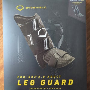 Black EvoShield Leg guard Shin Guards (New) Left hand hitter.
