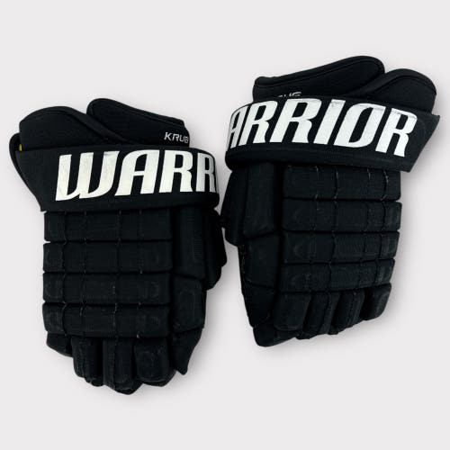 Pro Stock Used 14" Warrior Franchise Boston Bruins Hockey Gloves
