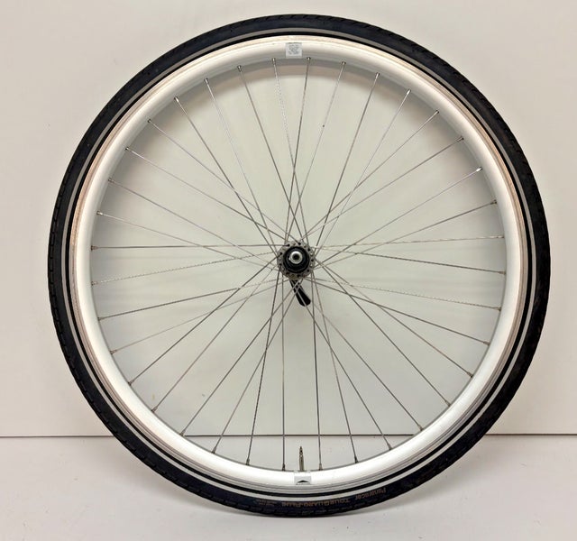 Gray Aero Aluminum 36-Spoke 700C Rear Wheel Shimano FH-T1400 Hub Panaracer Tire