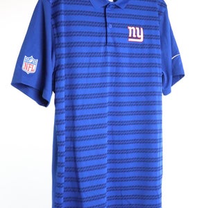 New York Giants Nike NFL On Field Dri-Fit Polo Men's Medium Blue NWT