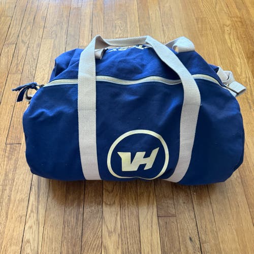 Hockey Coaches Bag 100% Cotton Canvas Blue