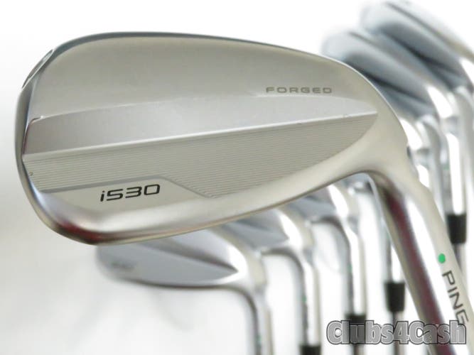 PING i530 Irons Green Dot Dynamic Gold 120 S300 Stiff Flex 4-P+Uw .. MINT