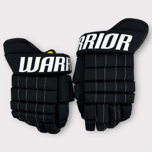Pro Stock Used 14" Warrior Franchise Black Hockey Gloves