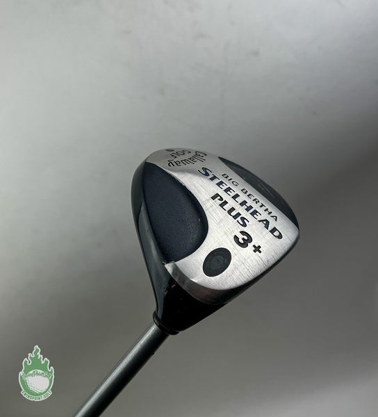 Used Callaway Golf Big Bertha Steelhead Plus 3+ Fairway Wood Firm Flex Graphite