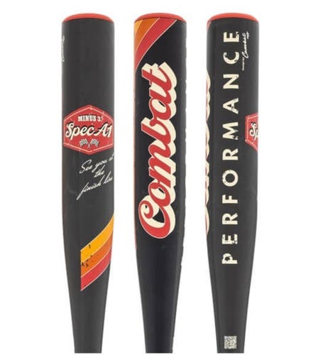 2026 Combat BAJA MFG Spec A1 Alloy BBCOR Certified Bat (-3) 28 oz 31" (New)