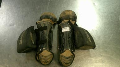 Used Champro LL SHIN GUARD Catchers Leg Guards Black Youth 11868-S000066162