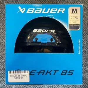 Navy Blue Medium Bauer Re-Akt 85 Helmet