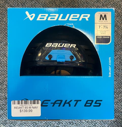 Navy Blue Medium Bauer Re-Akt 85 Helmet