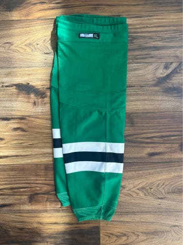 Pro Stock New Reebok XL Dallas Stars Green/Home Hockey Socks