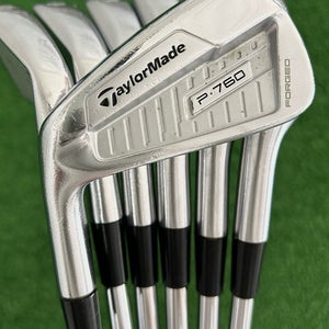 LH Taylormade P760 Forged Iron Set 4-P / Dynamic Gold 120 Stiff