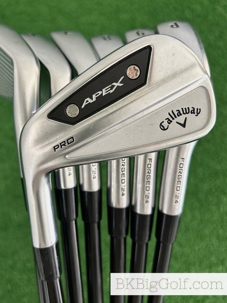 LH Callaway Apex Pro 24 Forged Iron Set 4-P / MMT 105 TX Extra Stiff Graphite