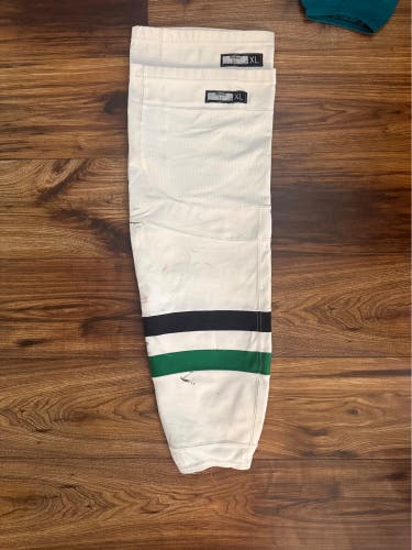 Pro Stock New Reebok XL Dallas Stars White/Away Hockey Socks
