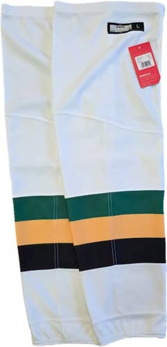 CCM-London Knights-White Senior Large Pro Stock Socks (New)