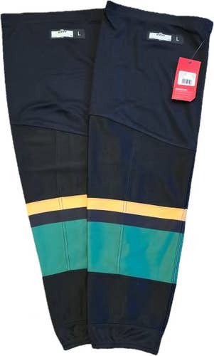 CCM-London Knights-Black Senior Large CCM Socks Pro Stock (New)