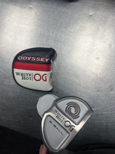 Gray Men's Odyssey White Hot OG 2-Ball Mallet Right Handed Putter Uniflex 35" (Used)