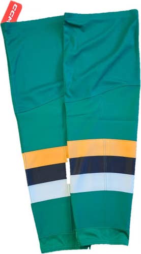 CCM-London Knights-Green Senior Large CCM Socks Pro Stock (New)