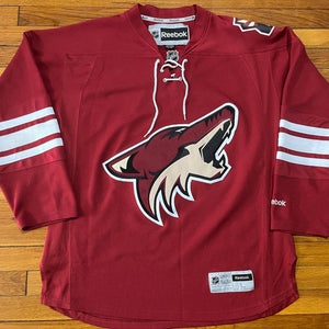Arizona Coyotes Reebok Premier Jersey Size L MSRP $130