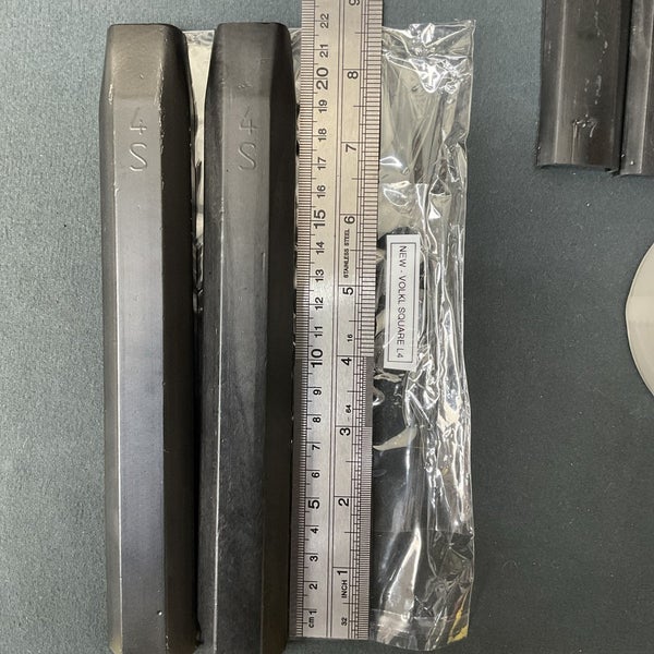 VOLKL REPLACEMENT SQUARE GRIP PALLET SET FOR RACQUETS (SIZE #4, 4 1/2) RARE.