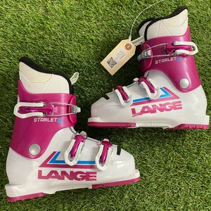 Mondo 21 & 21.5 Lange Starlet 50 JR Ski Boots (Used)