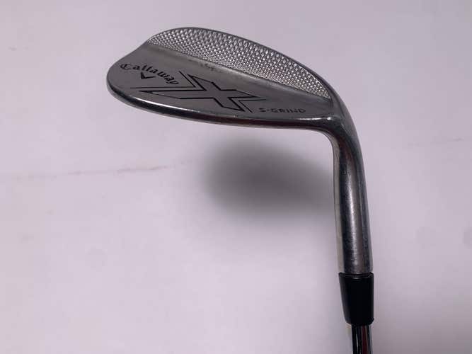 Callaway X Forged Chrome Sand Wedge SW 56* 10 Bounce S-Grind Wedge Steel Mens RH