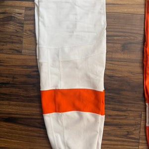 Pro Stock New Reebok XL Philadelphia Flyers White/Away Hockey Socks