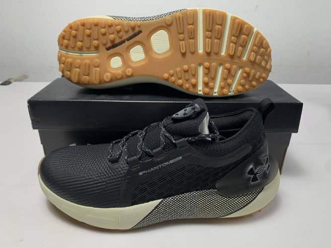 Under Armour Phantom Waterproof Golf Shoes Black Men's SZ 12 (3027485-001)