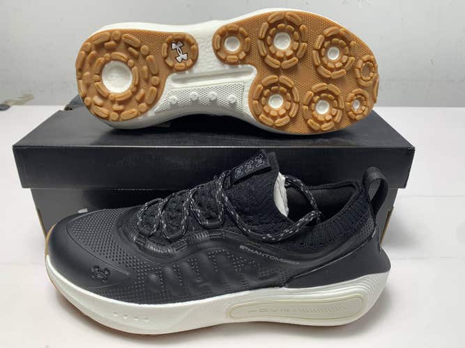 Under Armour Phantom Fore Waterproof Golf Shoes Black Men's SZ 11 (3027876-001)