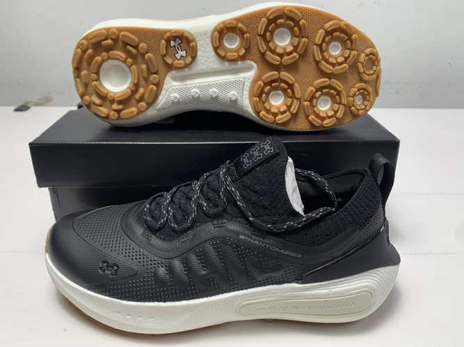 Under Armour Phantom Fore Waterproof Golf Shoes Black Mens SZ 10.5 (3027876-001)