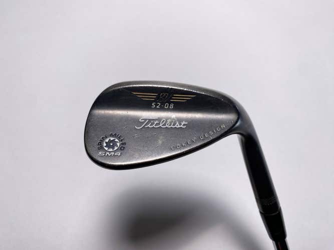 Titleist Vokey Spin Milled SM4 Black Gap Wedge GW 52* 8 Bounce Wedge Mens RH