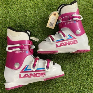 Mondo 21 & 21.5 Lange Starlet 50 JR Ski Boots (Used)