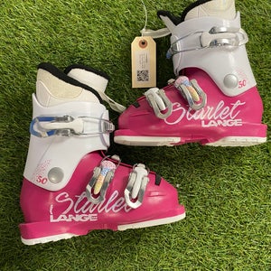 Mondo 17 & 17.5 Lange Starlet 50 JR Ski Boots (Used)