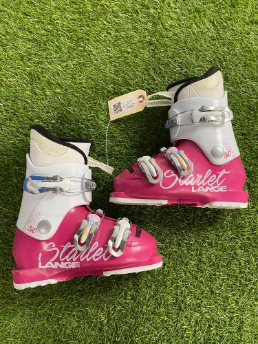 Mondo 19 & 19.5 Lange Starlet 50 JR Ski Boots (Used)