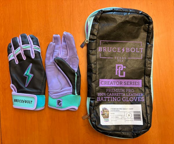 Bruce Bolt Youth Batting Gloves (New)