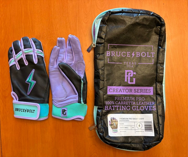 Bruce Bolt Youth Batting Gloves (New)