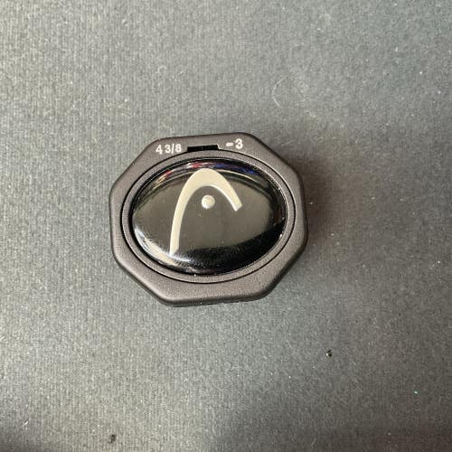 Head Tennis Racket Butt Cap G3 [4 3/8] Racquet Grip Cap Black 285332-30
