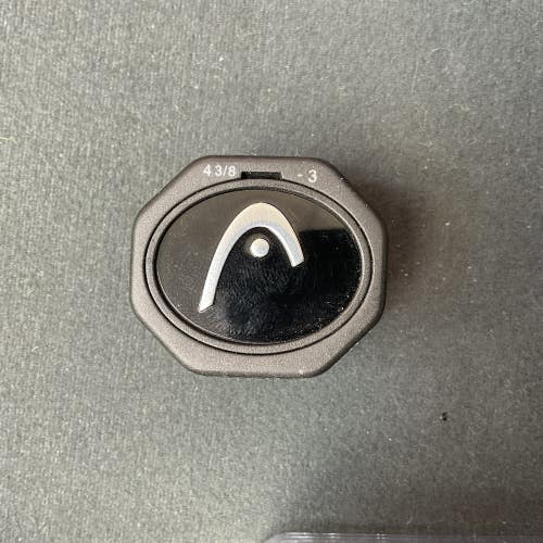 Head Tennis Racket Butt Cap G3 [4 3/8] Racquet Grip Cap Black 285332-30