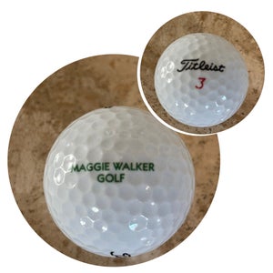 MAGGIE WALKER GOLF LOGO’D GOLF BALL (TITLEIST DT TRUSOFT #3) - NWOT!