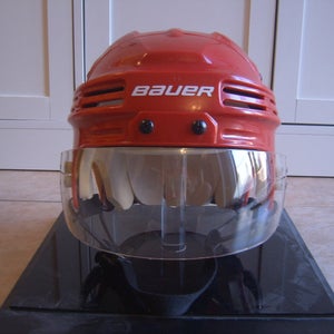 Excellent Condition Bauer BHH4500 Hockey Helmet sz Large Red