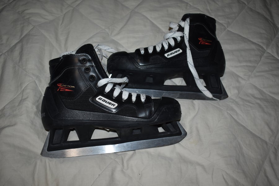 Bauer Reactor 1000 Hockey Goalie Skates, Junior 3D - Great Condition!