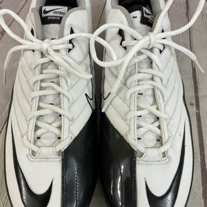 Nike Get Fast Football Speed TD Mens Size 16 Lace Up Cleats Padded Heel White