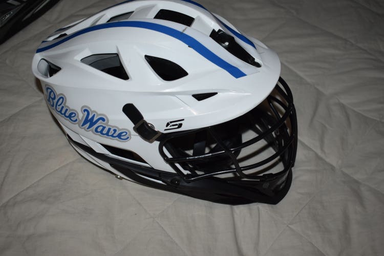 Cascade S Lacrosse Player Helmet w/Adjustable SPR Fit, White - Great Condition!
