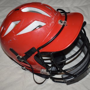 2PLH Vintage Lacrosse Helmet,Red, Junior